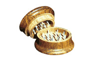 Wooden herbal grinder. Click here!